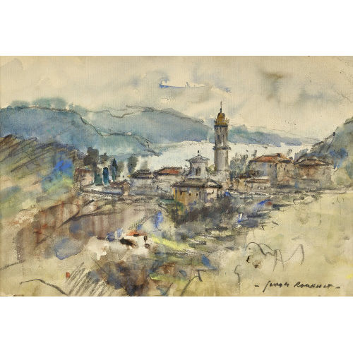GEORGES-DOMINIQUE ROUAULT : S�dl�ndischer Ort an einem See (DOBIASCHOFSKY AUKTIONEN AG)