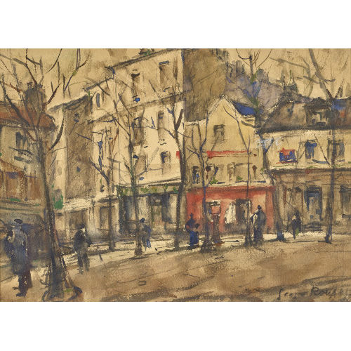 GEORGES-DOMINIQUE ROUAULT : 'Place du Tertre' (DOBIASCHOFSKY AUKTIONEN AG)