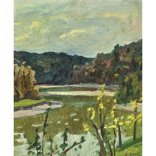LEO DECK : 'An der Aare' (DOBIASCHOFSKY AUKTIONEN AG)