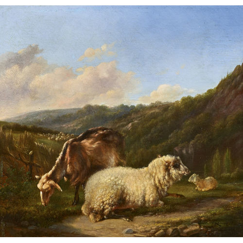JOHANN ADAM KLEIN : Landschaft mit Schafen (DOBIASCHOFSKY AUKTIONEN AG)