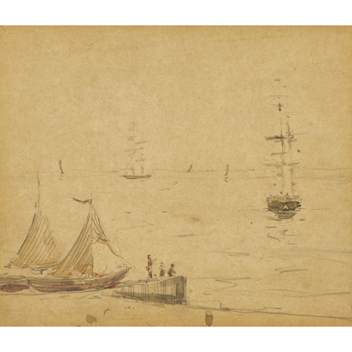 EUGNE-LOUIS BOUDIN : Voiliers (DOBIASCHOFSKY AUKTIONEN AG)