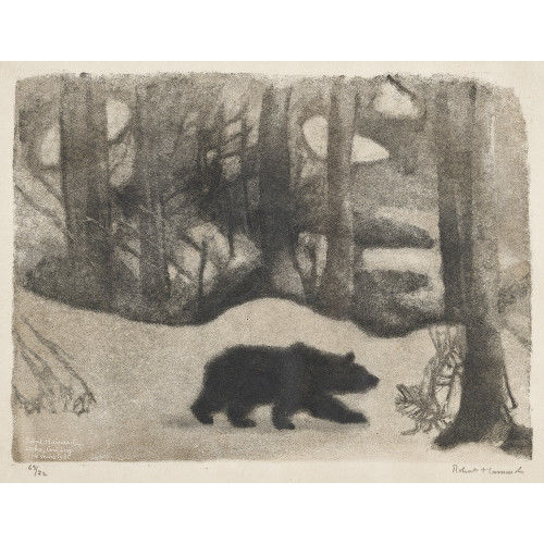 ROBERT HAINARD : 'Ours au premier quartier, sur la neige' (DOBIASCHOFSKY AUKTIONEN AG)