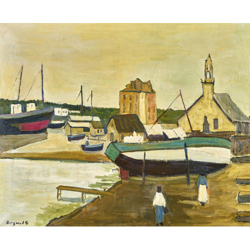 GEORGES BORGEAUD : 'Camaret, Bretagne' (DOBIASCHOFSKY AUKTIONEN AG)