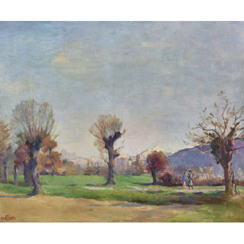 �MILE BRESSLER : Weite Herbstlandschaft (DOBIASCHOFSKY AUKTIONEN AG)