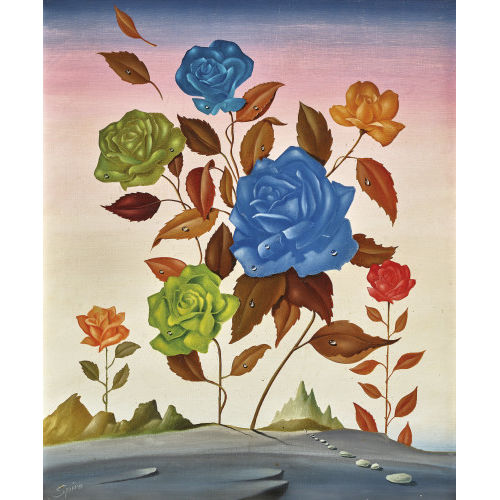 GEORGES SPIRO : Landschaft mit Rosen (DOBIASCHOFSKY AUKTIONEN AG)