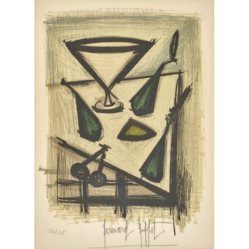 BERNARD BUFFET : Nature morte (DOBIASCHOFSKY AUKTIONEN AG)