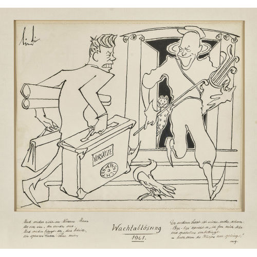 ALBERT) LINDI (EIGTL. LINDEGGER : 'Wachabl�sung 1961' (DOBIASCHOFSKY AUKTIONEN AG)