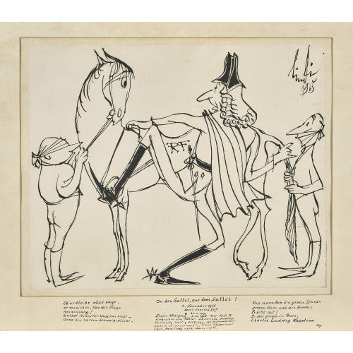 ALBERT) LINDI (EIGTL. LINDEGGER : 'In den Sattel, aus dem Sattel' (DOBIASCHOFSKY AUKTIONEN AG)