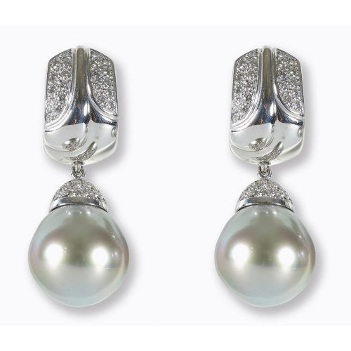 PERLEN-BRILLANT-OHRSTECKER : G�belin, Luzern (DOBIASCHOFSKY AUKTIONEN AG)