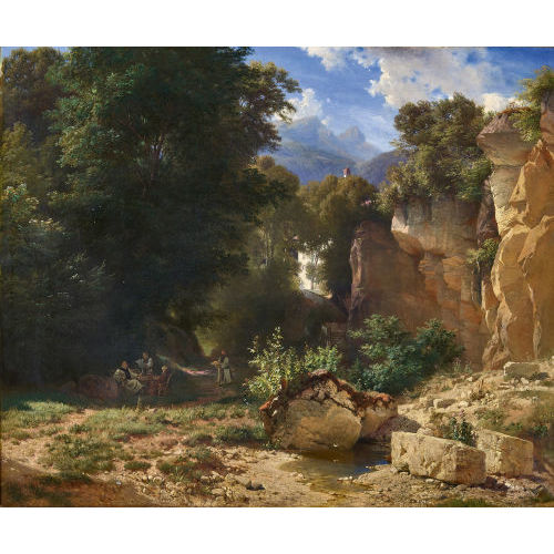 JOHANN GOTTFRIED STEFFAN : 'Felsige Landschaft bei Mnchen' (DOBIASCHOFSKY AUKTIONEN AG)
