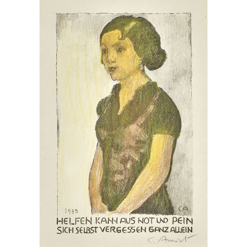 CUNO AMIET : 'M�dchenhalbfigur' (DOBIASCHOFSKY AUKTIONEN AG)
