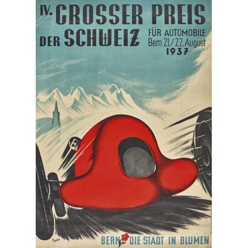 HANS TH�NI : 'IV. Grosser Preis der Schweiz f�r Automobile Bern 1937' (DOBIASCHOFSKY AUKTIONEN AG)