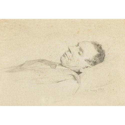 ALBERT ANKER : 'Portrait de son ami et voisin Hans Anker-Probst � Anet' (DOBIASCHOFSKY AUKTIONEN AG)