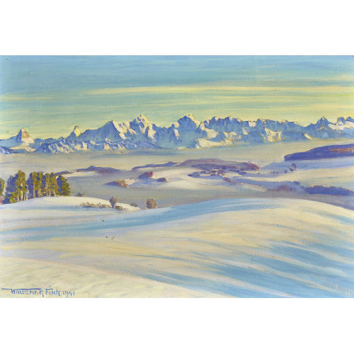 WALDEMAR THEOPHIL FINK : 'Wintersonne auf dem Gurten' (DOBIASCHOFSKY AUKTIONEN AG)