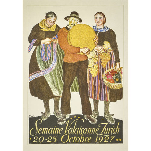 �DOUARD VALLET : 'Semaine Valaisanne Zurich Octobre 1927' (DOBIASCHOFSKY AUKTIONEN AG)