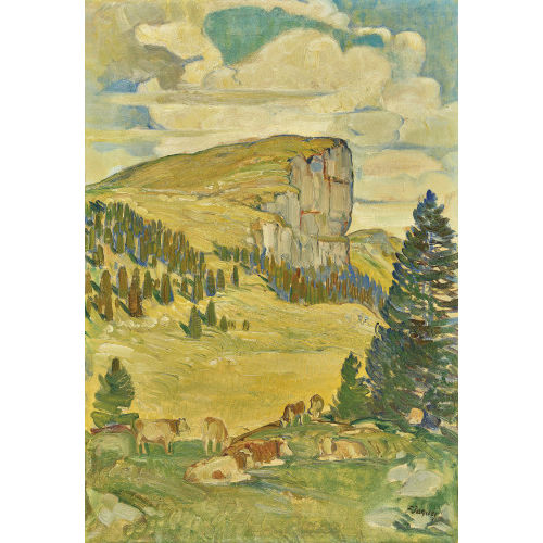 FRAN�OIS LOUIS JAQUES : Juralandschaft mit weidenden K�hen (DOBIASCHOFSKY AUKTIONEN AG)