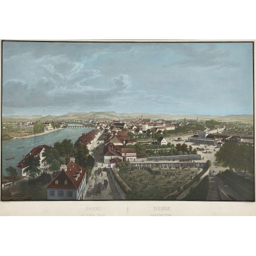 ANTON WINTERLIN : 'Basel vom St. Johann Thor aus' (DOBIASCHOFSKY AUKTIONEN AG)