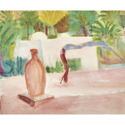 LOUIS REN� MOILLIET : 'Tombeau d'un marabout � Zarzis II' (DOBIASCHOFSKY AUKTIONEN AG)