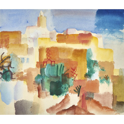 LOUIS REN� MOILLIET : 'Casbah des Oudaia � Rabat' (DOBIASCHOFSKY AUKTIONEN AG)