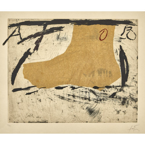 ANTONI T�PIES : 'Pied et lettres' (DOBIASCHOFSKY AUKTIONEN AG)