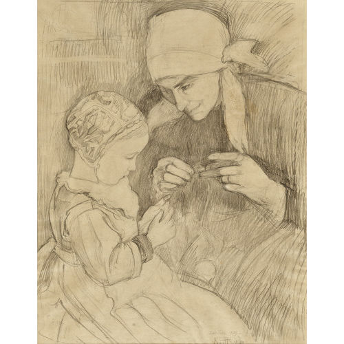ERNEST BI�LER : M�re et enfant (DOBIASCHOFSKY AUKTIONEN AG)