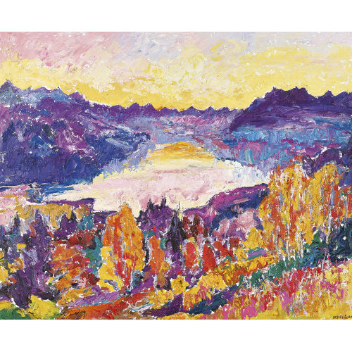 MARTIN PETER FL�CK : Herbstlicher Brienzersee (DOBIASCHOFSKY AUKTIONEN AG)