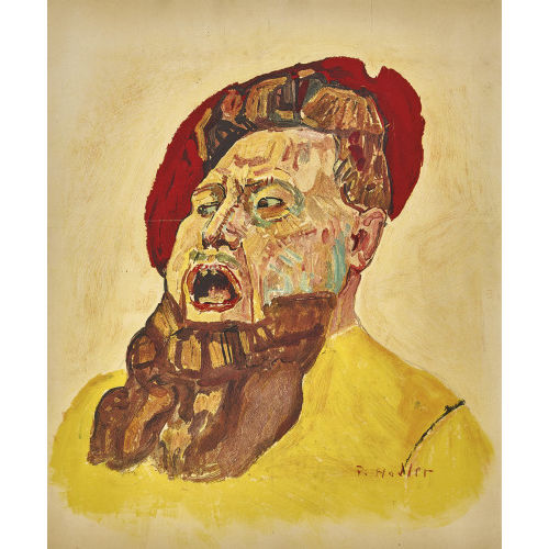 FERDINAND HODLER : Kopf eines Landsknechtes (DOBIASCHOFSKY AUKTIONEN AG)