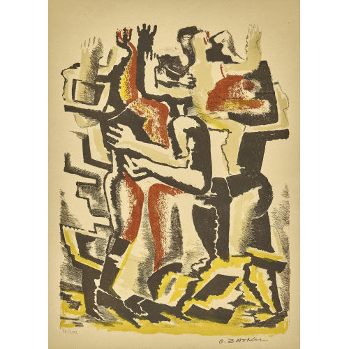 OSSIP ZADKINE : Couple (DOBIASCHOFSKY AUKTIONEN AG)