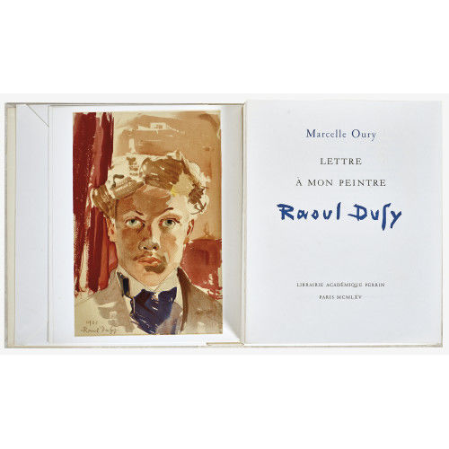 RAOUL DUFY : Marcelle Oury: 'Lettre � mon peintre Raoul Dufy' (DOBIASCHOFSKY AUKTIONEN AG)
