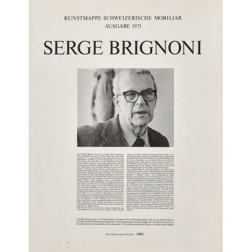 SERGE BRIGNONI : 'Kunstmappe Schweizerische Mobiliar' (DOBIASCHOFSKY AUKTIONEN AG)