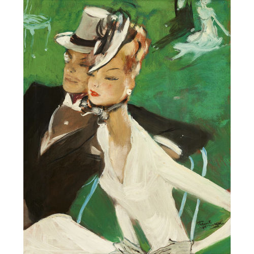 JEAN-GABRIEL DOMERGUE : 'Green Park' (DOBIASCHOFSKY AUKTIONEN AG)