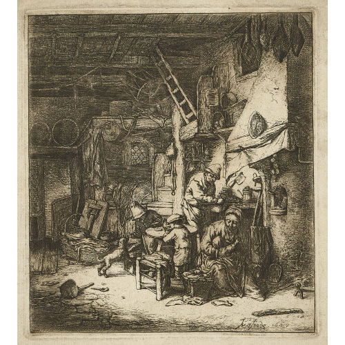 ADRIAEN JANSZ. VAN OSTADE : 'Die Familie' (DOBIASCHOFSKY AUKTIONEN AG)