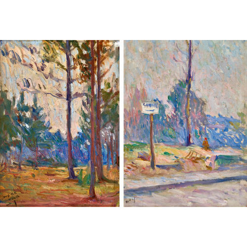 MAXIMILIEN LUCE : Deux paysages. Gegenst�cke (DOBIASCHOFSKY AUKTIONEN AG)