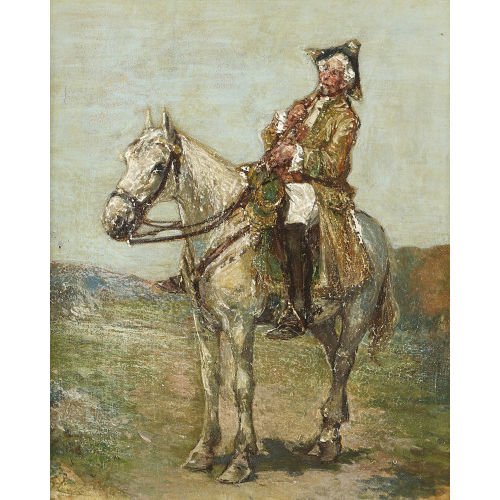 FRAN�OIS ADOLPHE GRISON : Reiter mit Pfeife (DOBIASCHOFSKY AUKTIONEN AG)
