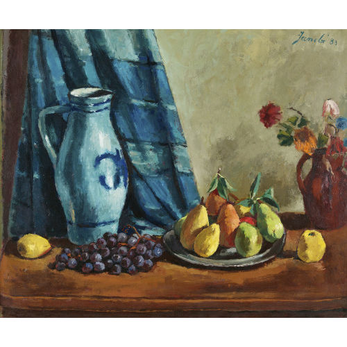 JEANNE) JANEB� (EIGTL. BARRAUD-PELLET : 'Grande nature morte � la cruche' (DOBIASCHOFSKY AUKTIONEN AG)