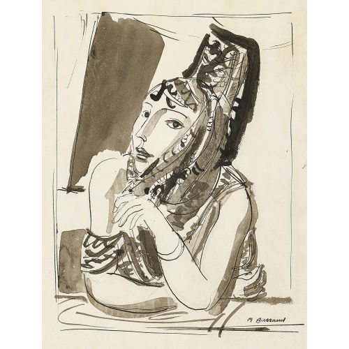 MAURICE BARRAUD : Femme espagnole au balcon (DOBIASCHOFSKY AUKTIONEN AG)