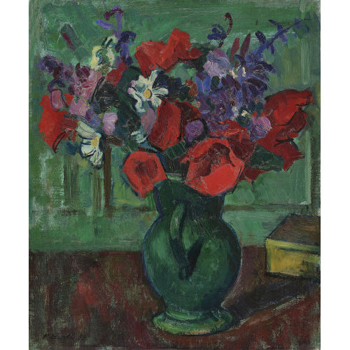 PAUL BASILIUS BARTH : Stillleben mit bunten Blumen (DOBIASCHOFSKY AUKTIONEN AG)