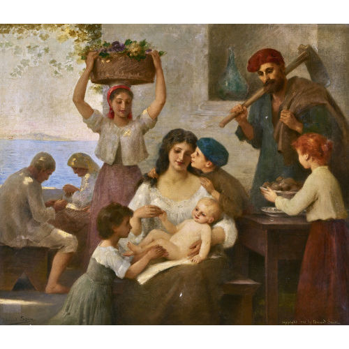 �DOUARD ALEXANDRE DE SAIN : 'La famille' (DOBIASCHOFSKY AUKTIONEN AG)