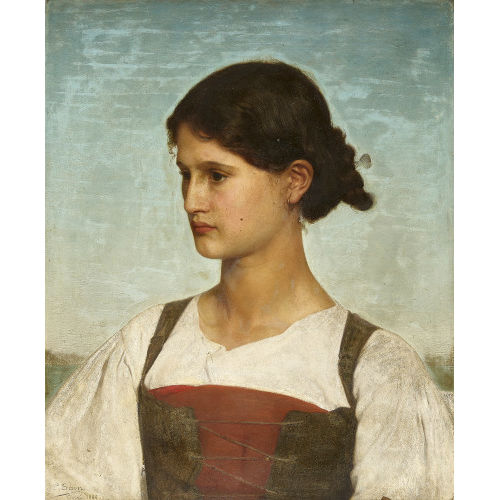 �DOUARD ALEXANDRE DE SAIN : Portrait d'une jeune femme de Capri (DOBIASCHOFSKY AUKTIONEN AG)