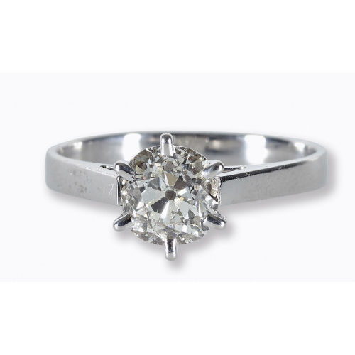 SOLITAIRE-RING : (DOBIASCHOFSKY AUKTIONEN AG)