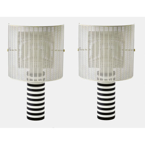 MARIO BOTTA : Paar Tischleuchten 'Shogun', Entwurf 1986 (Ausf�hrung Artemide) (DOBIASCHOFSKY AUKTIONEN AG)