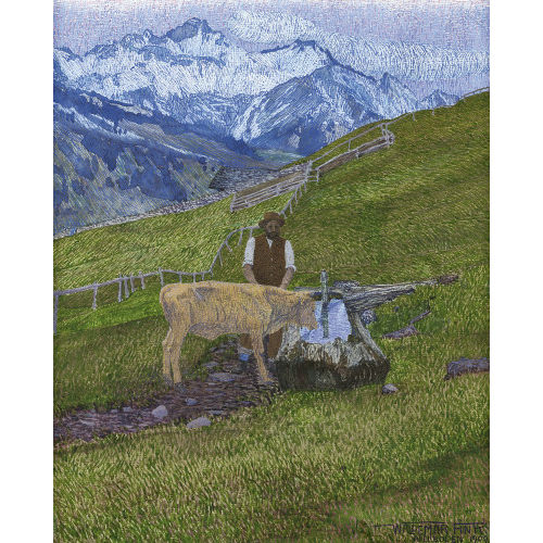 WALDEMAR THEOPHIL FINK : 'Abends beim Brunnen' (DOBIASCHOFSKY AUKTIONEN AG)