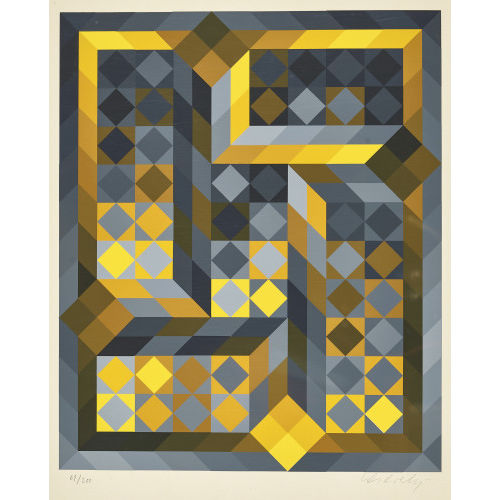 VICTOR VASARELY : Geometrische Komposition (DOBIASCHOFSKY AUKTIONEN AG)