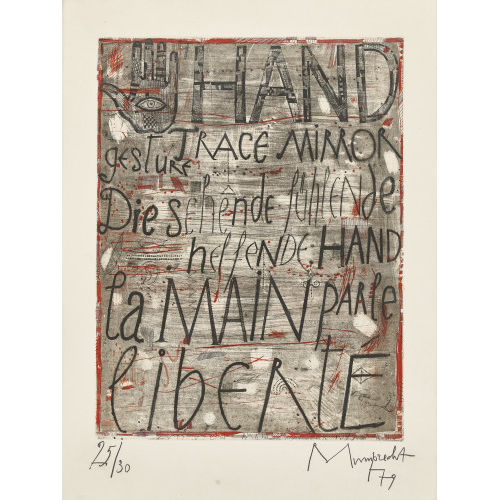 RUDOLF MUMPRECHT : 'Hand' (DOBIASCHOFSKY AUKTIONEN AG)