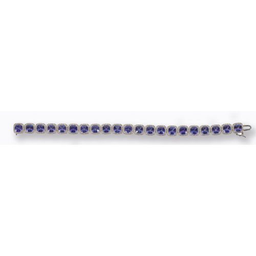 TANSANIT-DIAMANT-BRACELET : (DOBIASCHOFSKY AUKTIONEN AG)