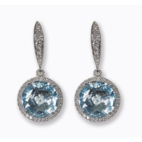 TOPAS-DIAMANT-OHRH�NGER : (DOBIASCHOFSKY AUKTIONEN AG)