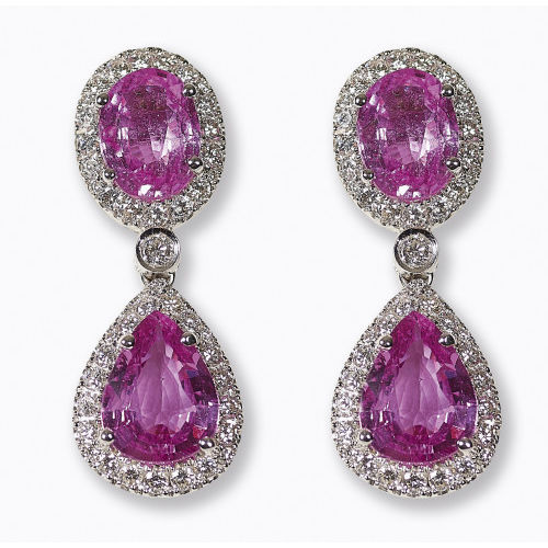 SAPHIR-DIAMANT-OHRSTECKER : (DOBIASCHOFSKY AUKTIONEN AG)