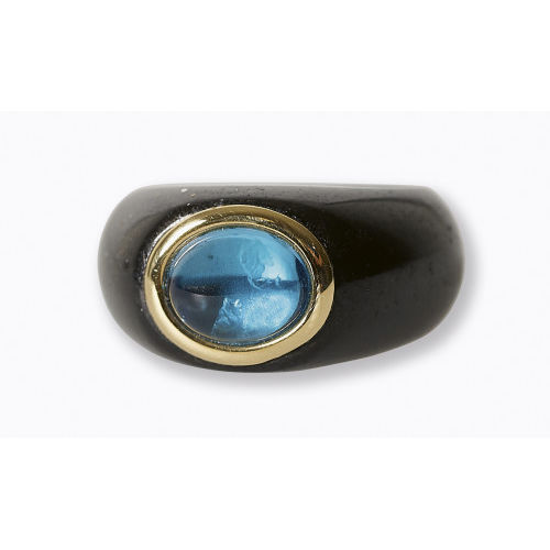 TOPAS-ONYX-RING : (DOBIASCHOFSKY AUKTIONEN AG)