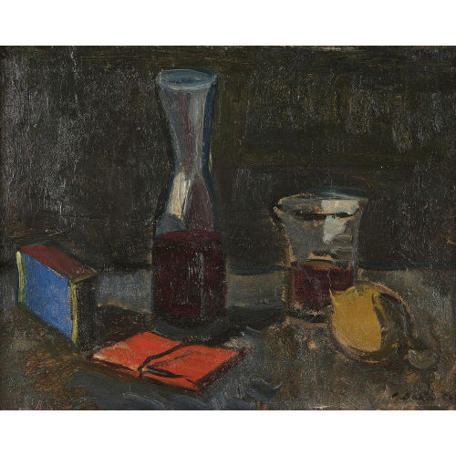 PAUL BASILIUS BARTH : 'Stilleben mit Wein' (DOBIASCHOFSKY AUKTIONEN AG)