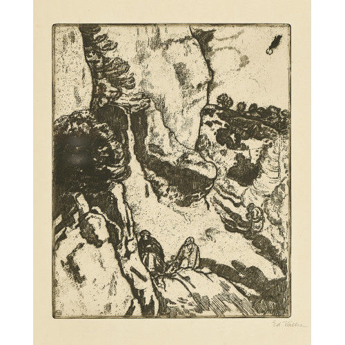 �DOUARD VALLET : 'Saint-Antoine et Saint-Paul, ermites' (DOBIASCHOFSKY AUKTIONEN AG)